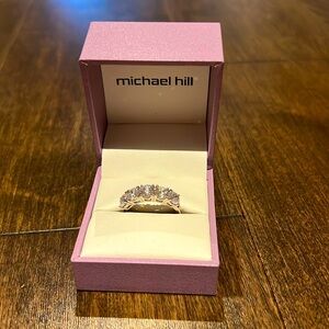 Michael Hill sterling silver cubic zirconia anniversary band
